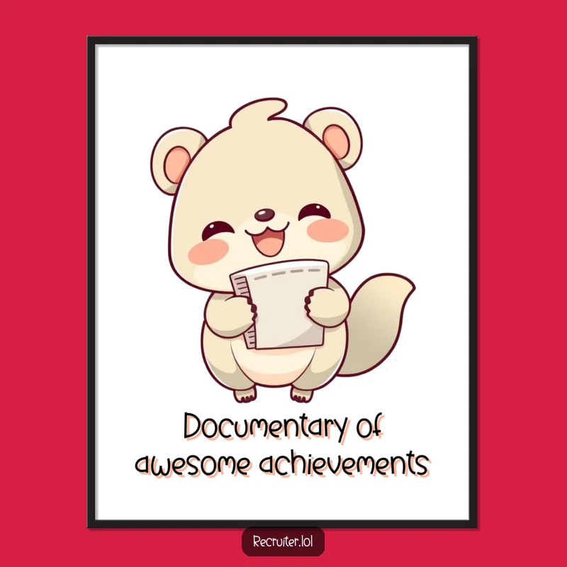 Free Printable Wall Art: Cheerful Paper Creature, Funny Downloadable Art for Quirky Decor